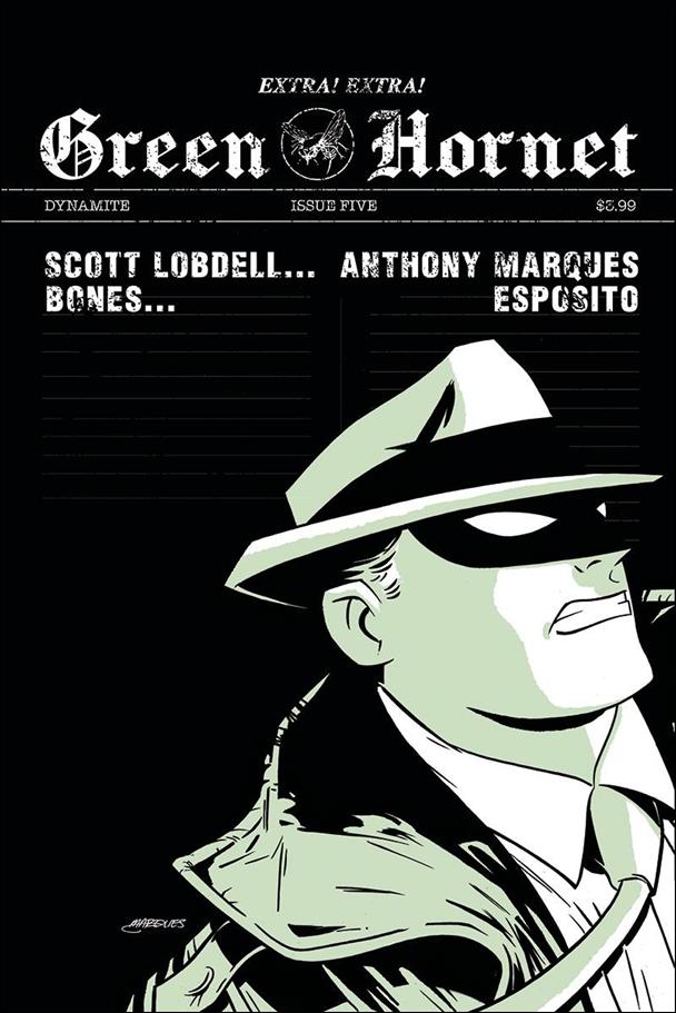 Green Hornet (2020) issue 5-B Anthony Marques Cover