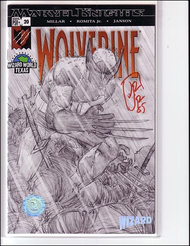 Wolverine (2003)  issue 20-D Wizard World Texas Sketch Cover (Signed by Romita)