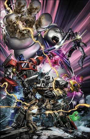 Transformers/Ghostbusters issue 1-F Clayton Crain Virgin Cover 1/300