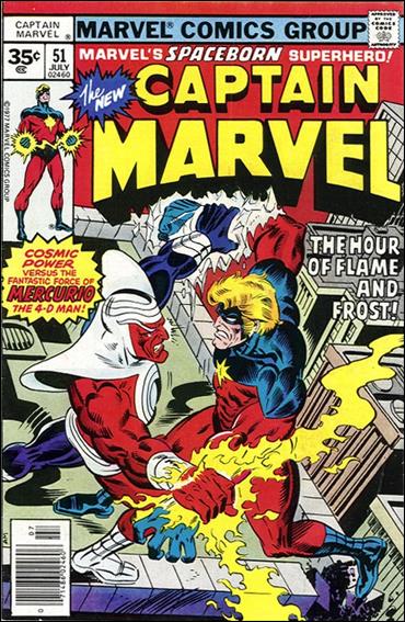 Captain Marvel (1968) issue 51-B 35 Cent Price Cover