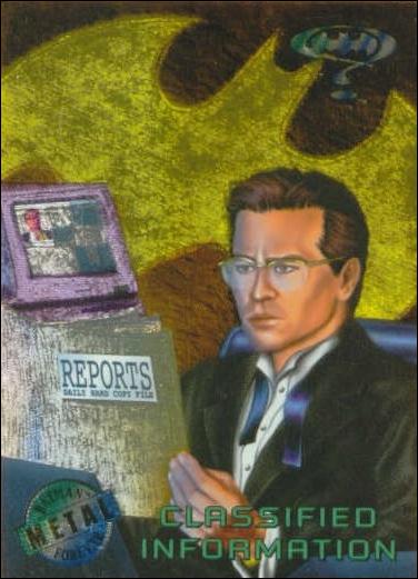 Batman Forever Metal (Base Set) card 27 Classified Information