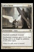 Magic the Gathering: Avacyn Restored (Base Set) card 9 Call to Serve