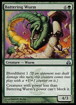 Magic the Gathering: Guildpact (Base Set) card 79 Battering Wurm