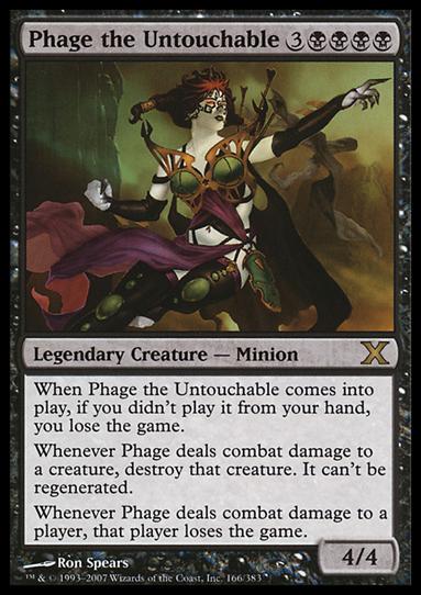 Magic the Gathering: 10th Edition (Base Set) card 166 Phage the Untouchable