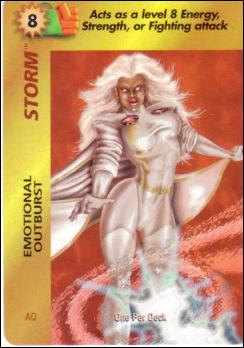 Marvel OverPower (Base Set) card nn206 Storm: Emotional Outbust