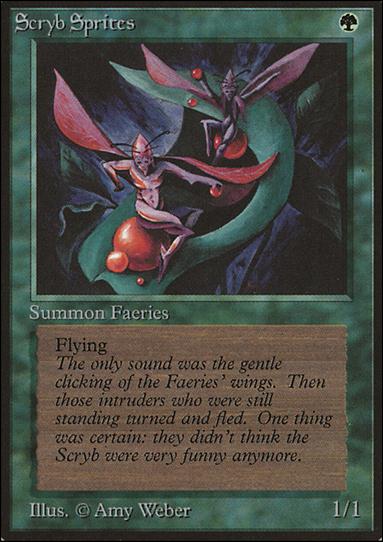 Magic the Gathering: Limited Edition Beta (Base Set) card 216 Scryb Sprites