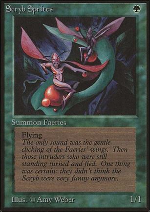Magic the Gathering: Limited Edition Beta (Base Set) card 216 Scryb Sprites