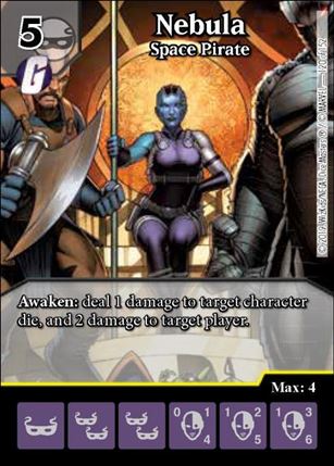 Marvel Dice Masters  Avengers Infinity Gauntlet card 120 Nebula: Space Pirate