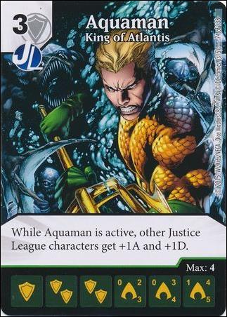 DC Comics Dice Masters Justice League  card 75 Aquaman - King of Atlantis