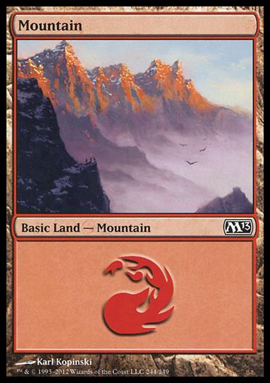 Magic the Gathering: 2013 Core Set (Base Set) card 244 Mountain