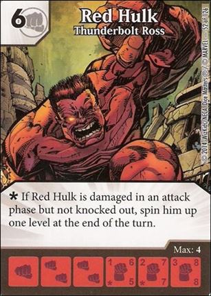 Marvel Dice Masters Uncanny X-Men  card 52 Red Hulk: Thunderbolt Ross