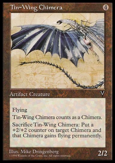 Magic the Gathering: Visions (Base Set) card 157 Tin-Wing Chimera