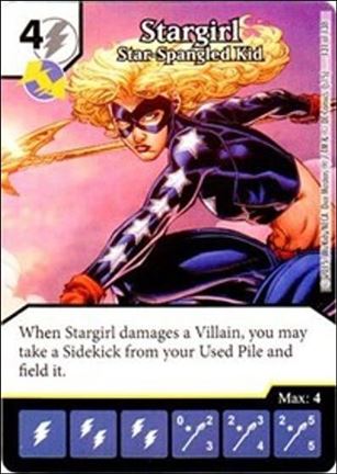 DC Comics Dice Masters Justice League  card 131 Star girl - Star-Spangled Kid
