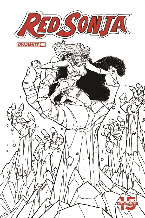 Red Sonja (2019) issue 9-J Amanda Conner 1:20 Black & White Cover