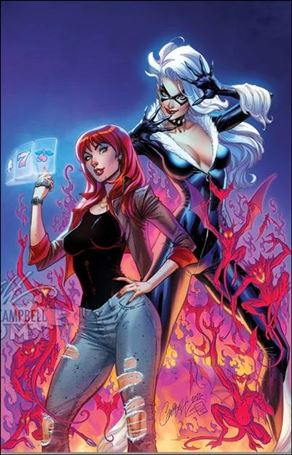 Mary Jane & Black Cat issue 1.00-P J. Scott Campbell Store Exc. Virgin Coverm 1/1100