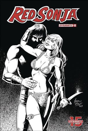 Red Sonja (2019) issue 12-N Andrew Pepoy 1:50 Black and Whte Seduction Cover