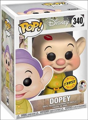 POP! Disney figure 340-B Dopey (Kiss) 1:6 Chase