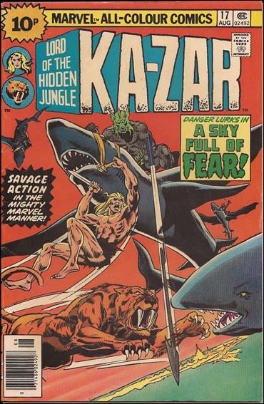 Ka-Zar (1974) issue 17-B UK Price Cover