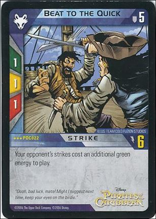 Pirates of the Caribbean - Dead Man's Chest (Base Set) card PDC022 Beat to the Quick