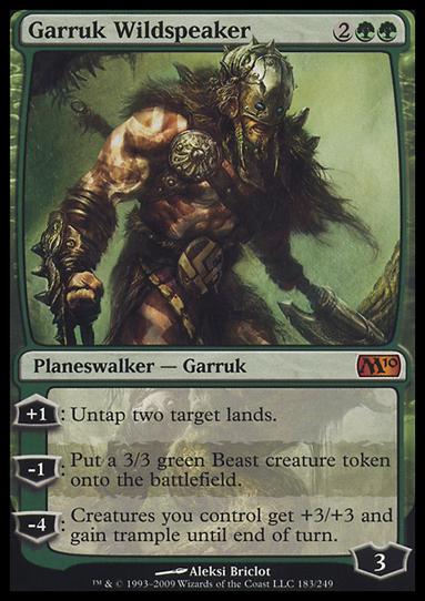 Magic the Gathering: 2010 Core Set (Base Set) card 183 Garruk Wildspeaker