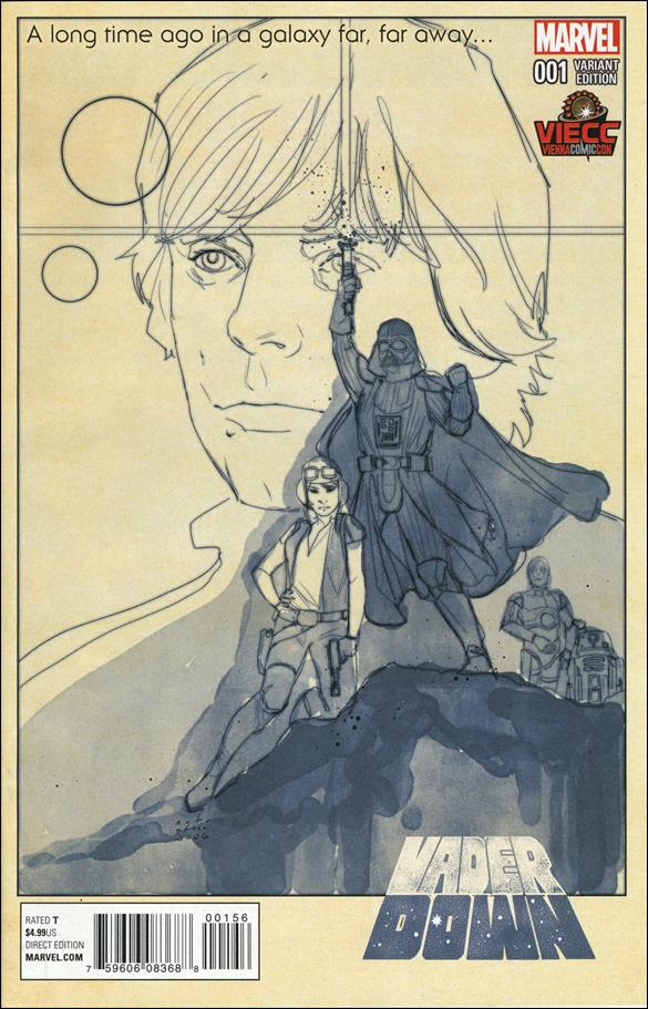 Star Wars: Vader Down issue 1-MS Phil Noto Vienna Comic Con Sketch Cover