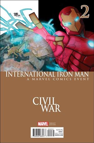 International Iron Man issue 2-C Pasqual Ferry Civil War Cover