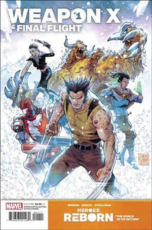 Heroes Reborn: Weapon X and Final Flight issue 1 Tony Daniel Cover