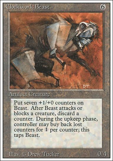 Magic the Gathering: Revised (Base Set) card 240 Clockwork Beast