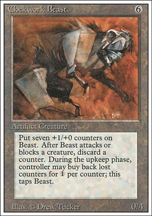 Magic the Gathering: Revised (Base Set) card 240 Clockwork Beast