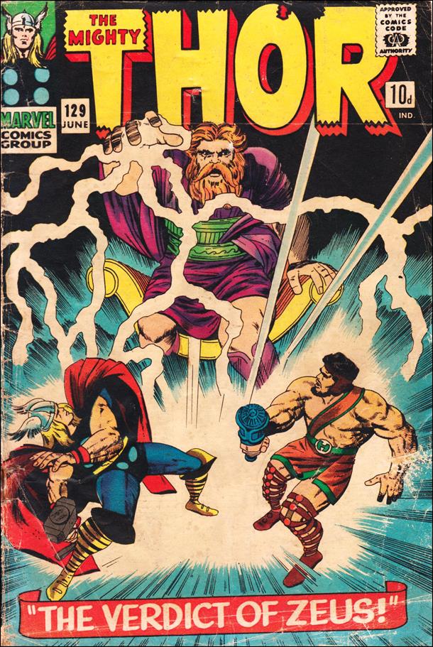 Thor (1966) issue 129-B UK Price Cover