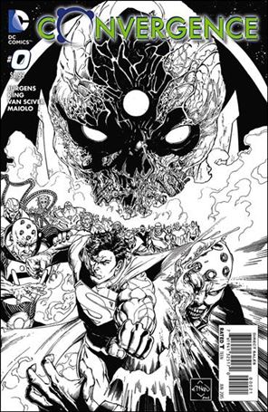 Convergence issue 0-C Ethan Van Sciver 1:10 Black and White Cover