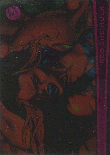 Marvel Dangerous Divas (Parallel Foil Base Set) card 21 Red She-Hulk