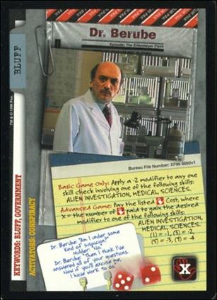 X-Files: Premiere Edition (Base Set) card XF96-0093v1 Dr. Berube