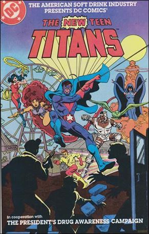 New Teen Titans: Drug Awareness issue 1-B American Soft Drink Cover