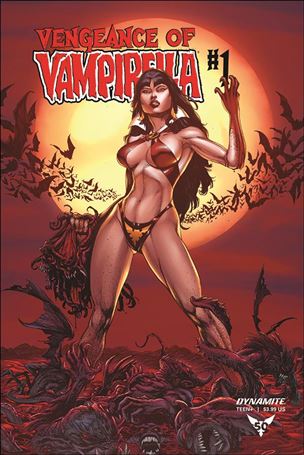 Vengeance of Vampirella (2019) issue 1-N Buzz 1:40 Blood Red Moon Cover