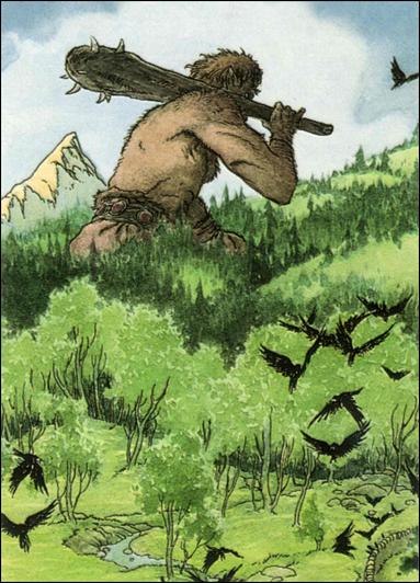 Charles Vess (Base Set) card 79 A Giant in a Landscape