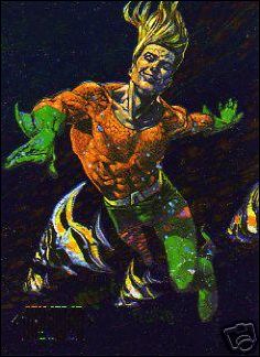 DC Master Series (Foil Subset) card 2 Aquaman