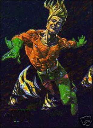 DC Master Series (Foil Subset) card 2 Aquaman