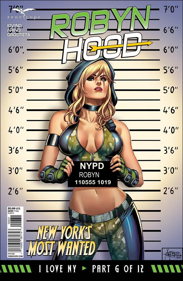 Robyn Hood: I Love NY issue 6-C Alfredo Reyes Cover