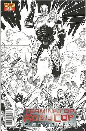 Terminator/Robocop: Kill Human issue 2-D Walter Simonson 1:15 B&W Cover