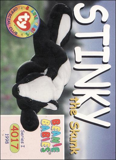 Beanie Babies Series 1 (Base Set) card 129 Stinky the Skunk