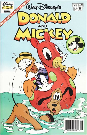 Walt Disney's Donald and Mickey issue 25-B Marvel Cover