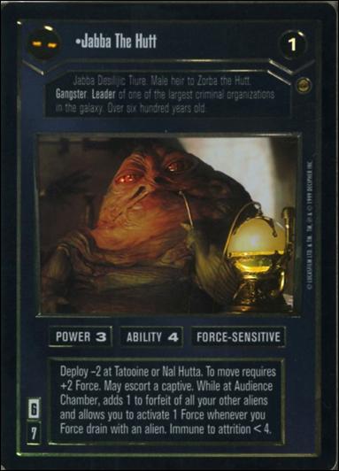 Star Wars: Reflections: A Collector's Bounty (Base Set) card 8 Jabba The Hutt
