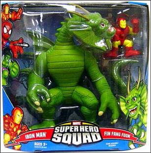 Marvel Super Hero Squad (Mega-Packs) figure 6 Fin Fang Foom and Iron Man (Classic Armor)