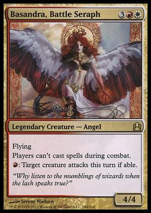 Magic the Gathering: Commander (Base Set) card 184 Basandra, Battle Seraph
