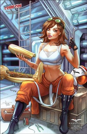 Inferno: Resurrection issue 5-F Sabine Rich New York Comic Con Cosplay Cover 1/350