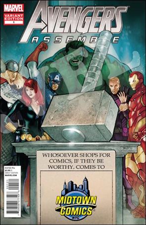 Avengers Assemble (2012) issue 1-MJ Midtown Comics Hammer Time Cover