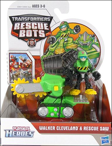 Transformers Rescue Bots figure 6 Walker Cleveland and Rescue Saw