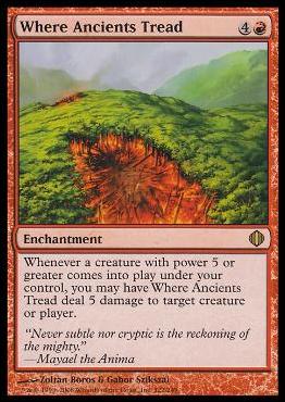 Magic the Gathering: Shards of Alara (Base Set) card 122 Where Ancients Tread