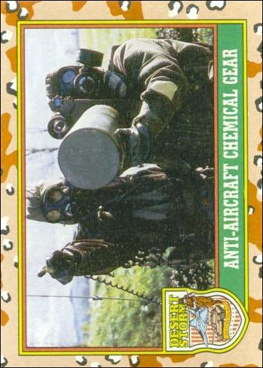 Desert Storm: Series 1 (Base Set) card 71 Anti-aircraft Chemical Gear